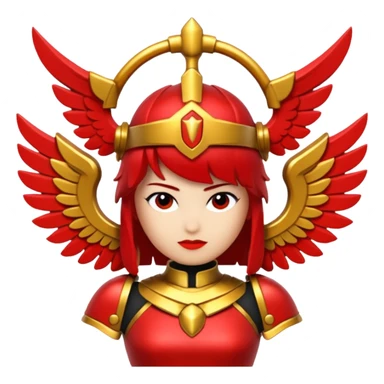 a roblox red valkyrie with no people sticker