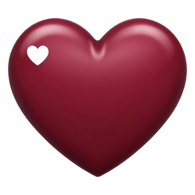 Maroon heart  sticker