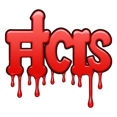 THE WORD FACTS in graffiti red sticker