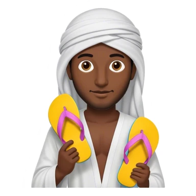 Un homme arabe qui veut frapper avec une claquettes à la main  sticker