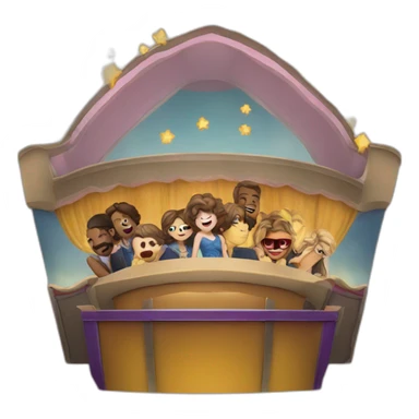 A movie theater sticker