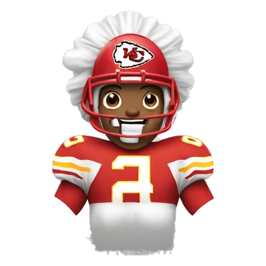 Chiefs fan cheering sticker
