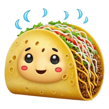 Cloud raining tacos sticker