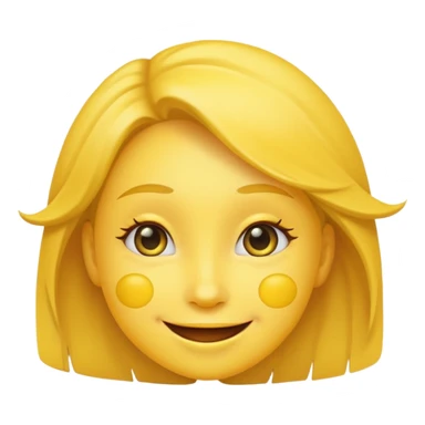 😊🥺 these emojis but with flies around it and its happy yellow face emoji black eyes like the 4th image but its cuter remove the nose make the eyes bigger and fully black and close its mouth make it smile girl whatever sticker