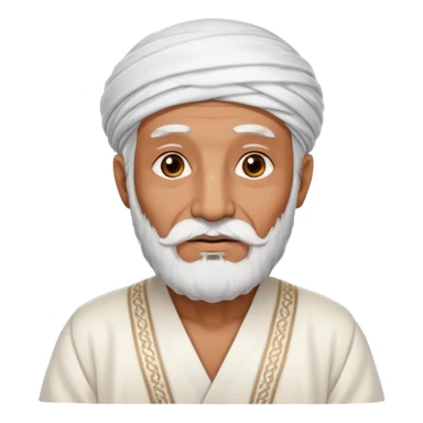 old emirates guys wearin gUAE cloths with white beared .. he works in the sea sticker