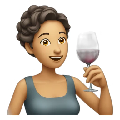 Une momie qui boit un verre de vin sticker