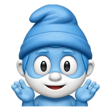 smart smurf sticker