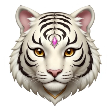 ESO Female white tiger khajiit leader of the umbral rose  sticker