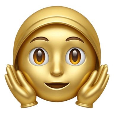 🤍 in gold sticker