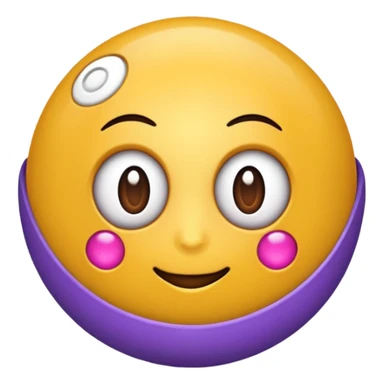 bola branco e roxa sticker