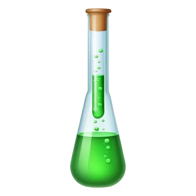 Test tube with chemical sticker