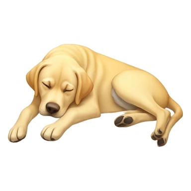 Yellow lab napping on mars  sticker