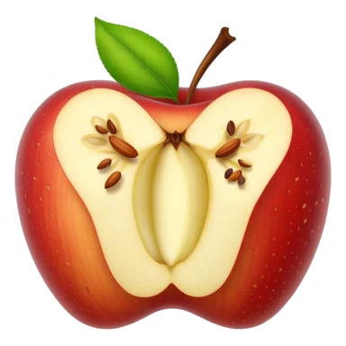 Create an Apple core sticker