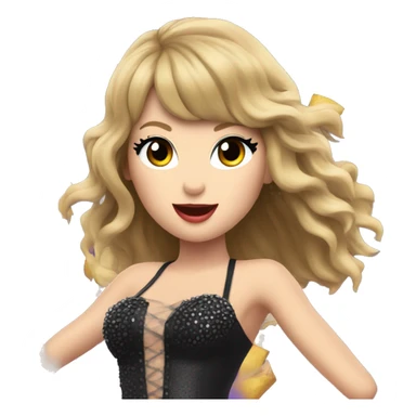 Taylor Swift performing at eras tour sticker