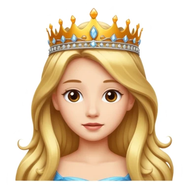 beautiful princess amber from sofia the first with long hair sticker