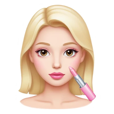 Light pink lip gloss tude sticker
