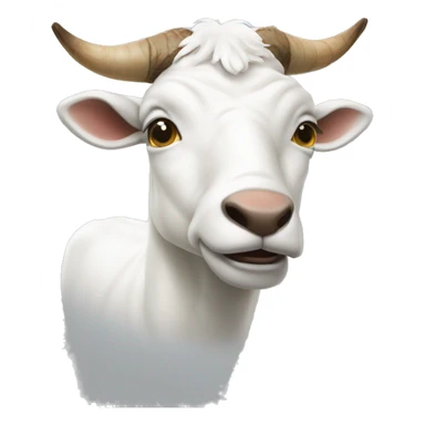 Une chèvre qui boit un coca  sticker