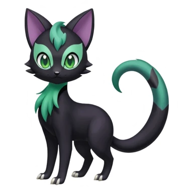 Meloetta-Purrloin-Nargacuga-Pokémon-Fakémon-fusion-hybrid-creature sticker