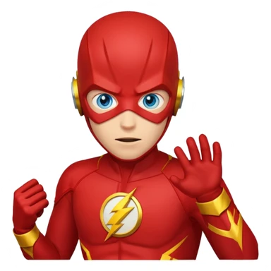 The Flash with blue eyes sticker