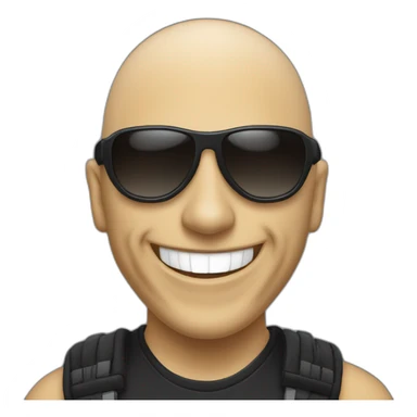 Joe Satriani sonriendo sticker