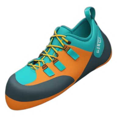 Climbing shoes for bouldering sticker