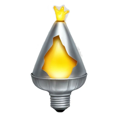 a fused bulb with a tinfoil hat sticker