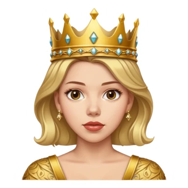 Scarlett Johansson, wearing crown  sticker