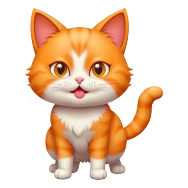 cat shaking its booty blowing a kiss sticker