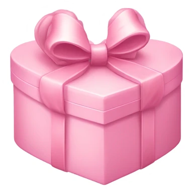 frilly pastel pink heart-shaped box of chocolates with a bow sticker