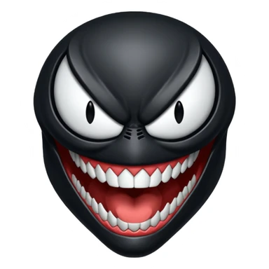 Venom face from a gba game and Remove the teeth sticker