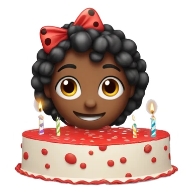  ladybug celebrating a birthday sticker