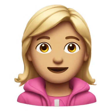 Pink Netflix logo not human sticker