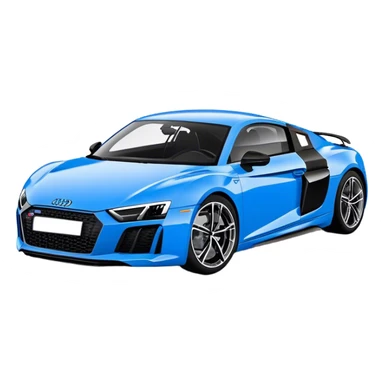 Audi R8 - Audi (Model Year: 2022)(Iconic Blue and Black) sticker