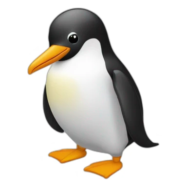 Pingouin montré du doigt sticker