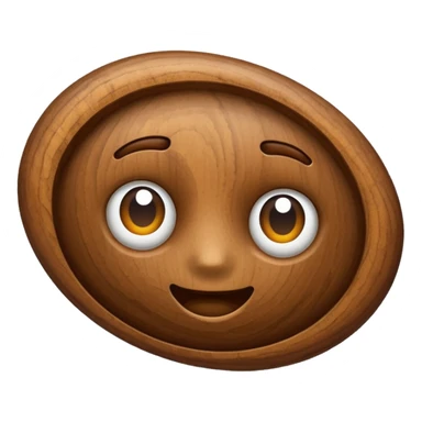 a walnut without face sticker