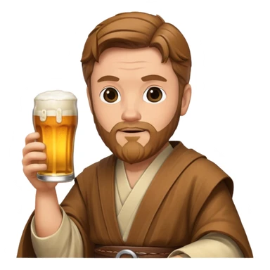 Obi-wan with a beer sticker