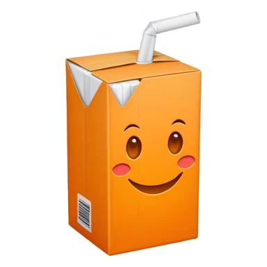 orange juice box sticker