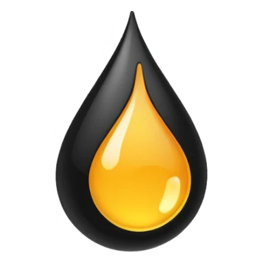 A drop of dark oil sticker