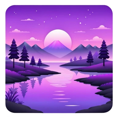  Black-purple-Iridescent-aesthetic-scenic-scenery-Decoration sticker
