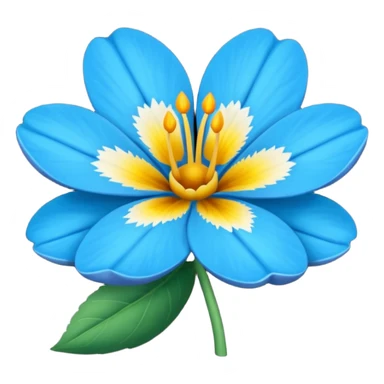 Una flor azul sticker
