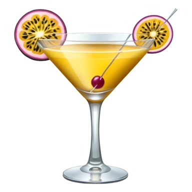pornstar martini. the passion fruit slice should be on top of the liquid. not on the rim sticker
