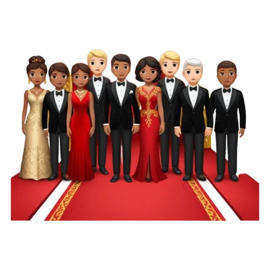 red carpet and crowd sticker
