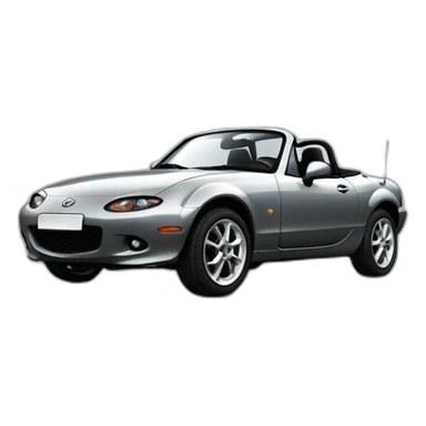 Mazda mx5 grise na ancienne génération sticker
