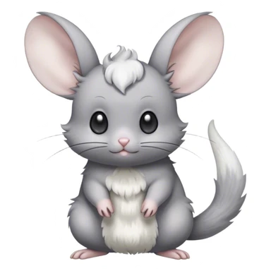 Minccino-Espurr-Cinccino-Mouse-Chinchilla-creature-hybrid sticker