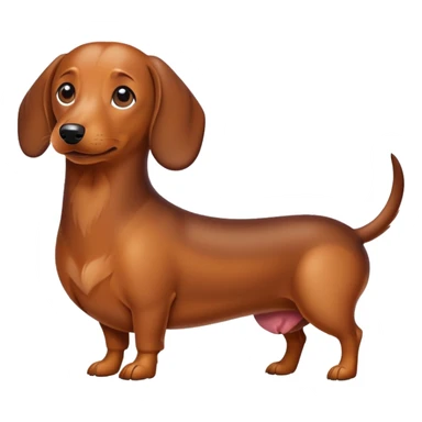 Wiener dog sticker