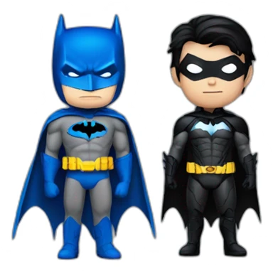batman with nightwing sticker