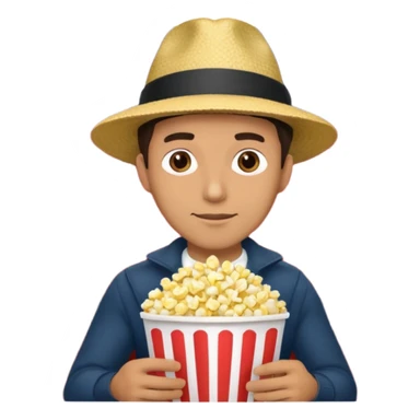 man movie theater sticker