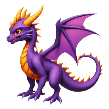 Spyro-Yveltal-Fakémon-hybrid-creature (full body)  sticker