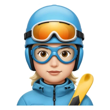 skier sticker