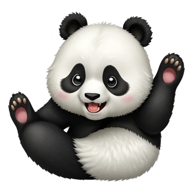 Panda yawning  sticker